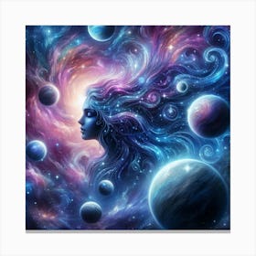 Nebula paintings art print 3 Canvas Print