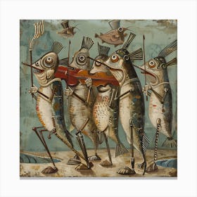 Sardines With Rythm Canvas Print