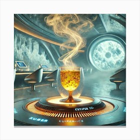 A Futuristic Hot Beverage Called Celestial Mist T Canvas Print