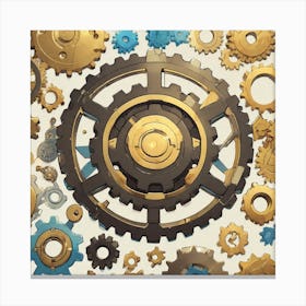 Clockwork Gears 2 Canvas Print