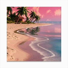 Beach Sunset Canvas Print