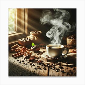 Coffee And Spices 1 Canvas Print