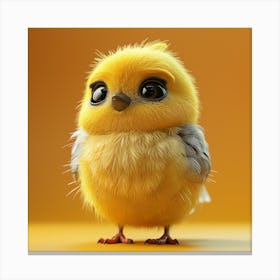 Little Yellow Chick Canvas Print