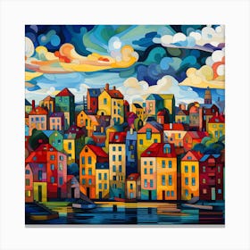 Colorful City 8 Canvas Print