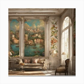 Room With A Painting 1 Canvas Print