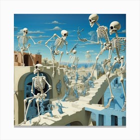 Skeletons 2 Canvas Print