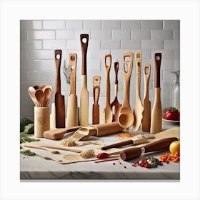 Kitchen Utensils Canvas Print