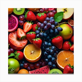 Colorful Fruits Canvas Print