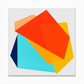 Geometric and colorful 3 Canvas Print