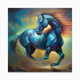 Mesmerizingly Surreal Portrayal Horse 02 Canvas Print