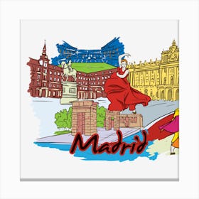 Madrid Canvas Print