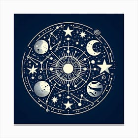 Planets And Stars 1 Canvas Print