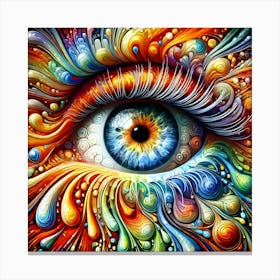 Colorful Eye 5 Canvas Print