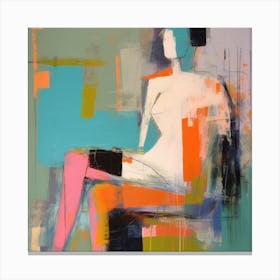 Conceptual Abstract Figurative Color Block Body Painting 24 Canvas Print