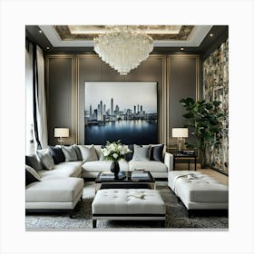 Luxury Living Room Canvas Print