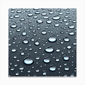 Raindrops On A Car 3 Canvas Print