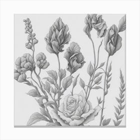 Flowers collection myluckycharm Canvas Print