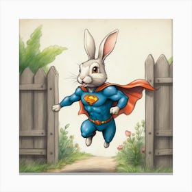 Super Bunny 18 Canvas Print