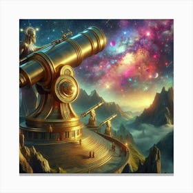 Astronomy paintings art print Canvas Print