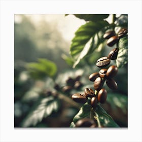 Coffee Beans On A Tree 62 Canvas Print