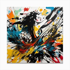 Abstract Dancer Canvas Print