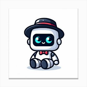 Cute Robot 2 Canvas Print