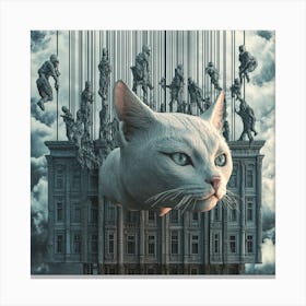 Cat In The Sky Canvas Print