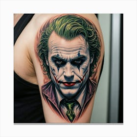 Joker Tattoo 2 Canvas Print