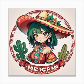 Mexican Girl 77 Canvas Print