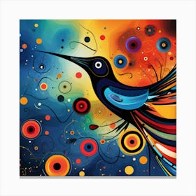 Colorful Hummingbird Canvas Print