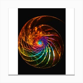 Spiral Fractal Canvas Print