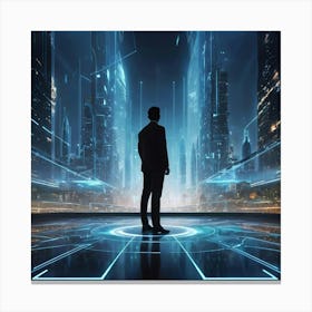 Futuristic Cityscape 6 Canvas Print