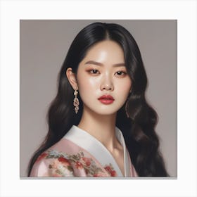 Korean Beauty Canvas Print