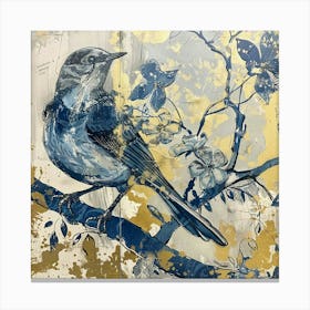 Bird On A Branch 4 Canvas Print