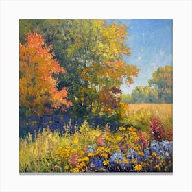 Fall In The Meadow Canvas Print