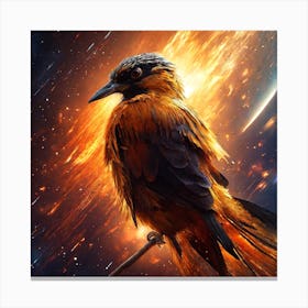 Bird In Space Canvas Print