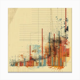 Graphs And Charts Canvas Print