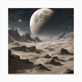 Moonscape Canvas Print