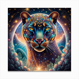 Psychedelic Leopard Print Canvas Print