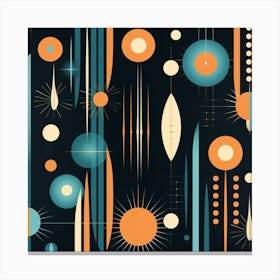 Retro Abstract Pattern 1 Canvas Print