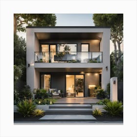 Modern House In Melbourne Canvas Print