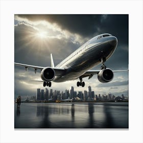 Boeing 737-800 Taking Off Canvas Print