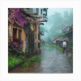 Street In Hoi An Canvas Print