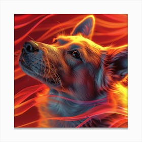 Fire Dog 3 Canvas Print