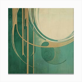 Abstract turquoise blue Painting Canvas Print