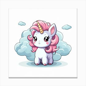 Cute Unicorn 780 Canvas Print