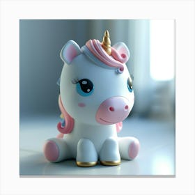 Unicorn Night Light Canvas Print