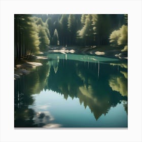 Reflection Of A Lake Canvas Print