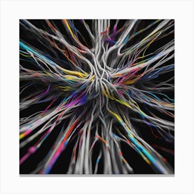 Brain - Abstract Art Canvas Print