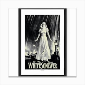 the white black souvenir Canvas Print